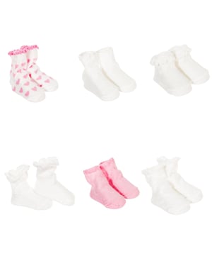 Pack-6 Calcetines estampados 2002 niña