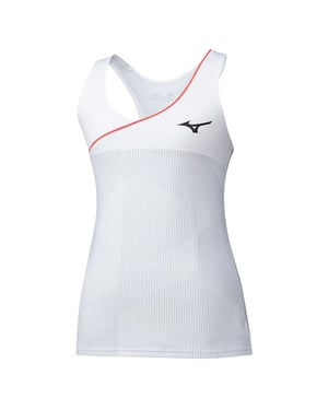Camiseta de tirantes Mizuno Printed Womens White