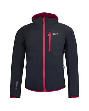 Jack Wolfskin Chaqueta negra para mujer de transición