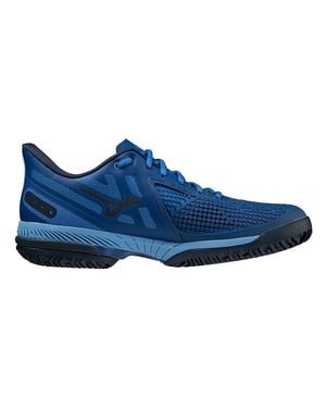 Mizuno Wave excede la gira 5 cc para hombres tenis azul