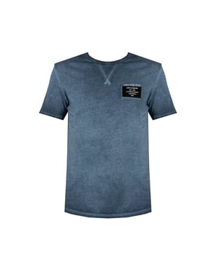 Guess T-Shirt Patch del hombre azul