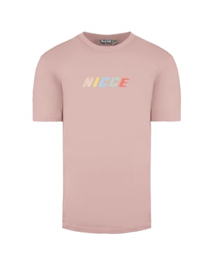 Nicce Round Neck Manga corta Rosa Mens Myriad Camiseta 211 1 09 09 0339