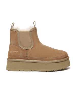 EVER AU Mujer Botines Chelsea Plataforma De Piel - Shoveler