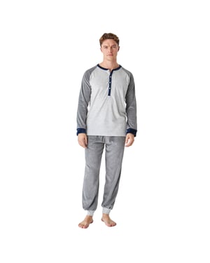 Pijama invierno manga larga terciopelo JJBEP5302 hombre