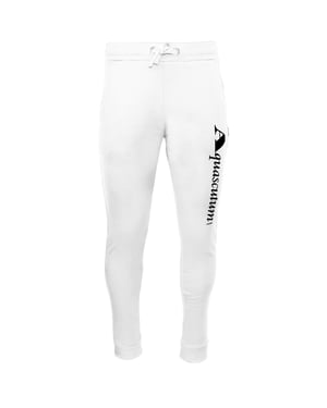 Aquascutum pantalones deportivos blancos con logo