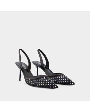 Bombas Lidia Slingback 70 - Paris Texas - Sintético - Negro