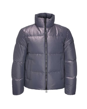 Belstaff Grid Paxton chaqueta de plumas morada