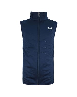 Under Armour Reactor Golf Zip Up Sleeveless Navy Blue Kids Gilet 1304001 408