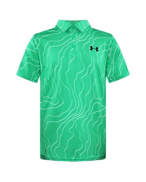Under Armour Camisa de playoffs de playoffs con cuello verde con cuello verde 1350170 299