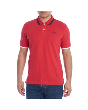 YMP006-PK001 Camiseta Polo de Manga Corta Slim Fit para Hombre