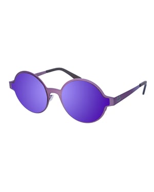 Gafas de sol de metal con forma redonda MARGARETTE unisex