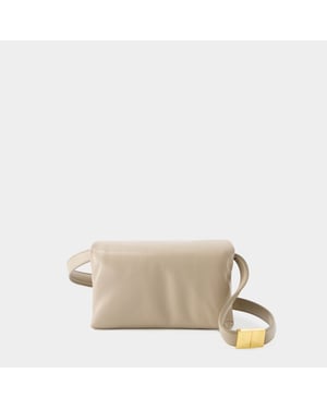 Bolso Hobo Prisma Pequeño - Marni - Piel - Marrón