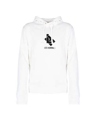 Les Hommes Sudadera Hoodie LH del hombre Blanco
