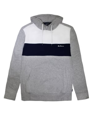 Sudadera gris para hombre con paneles de Ben Sherman