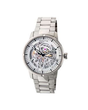 Reloj Heritor automático Ryder con esfera esquelética y pulsera