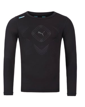 Camiseta de entrenamiento Puma PB Tech Core de manga larga para hombre Negro 511359 01
