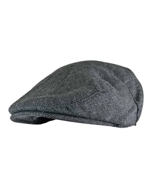 Gorra plana tradicional de lana a cuadros para hombre