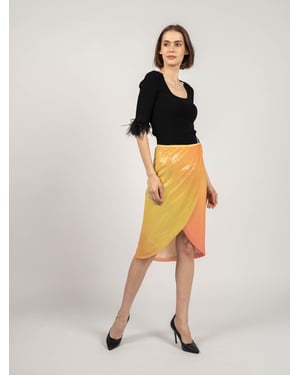 Patrizia Pepe Falda Mujer Amarillo