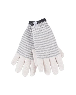 Heat Holders - Guantes térmicos con forro polar a rayas para mujer