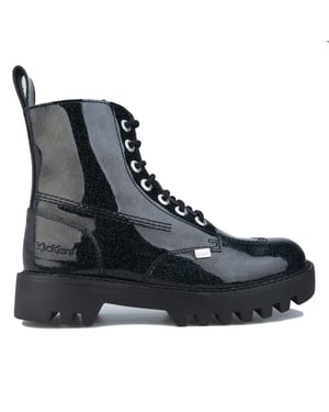 Pateadores kizziie botas negras para mujer más brillo
