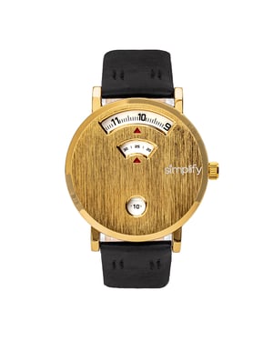 Simplifique el reloj con correa de cuero 7000