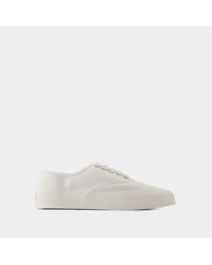 Zapatillas con cordones - Maison Kitsune - Algodón - Blanco