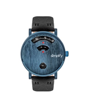 Simplifique el reloj con correa de cuero 7000