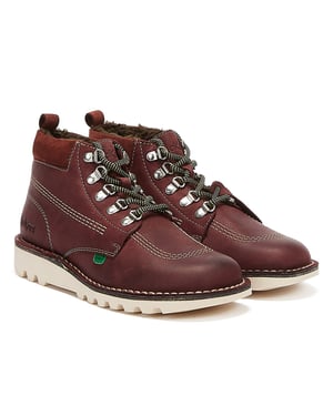 Botas Kickers Hi Winterised Hombre Borgoña