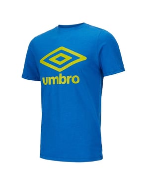Camiseta azul del logotipo de Umbro