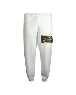 Off-White Caravaggio Painting Shorten Logo pantalones deportivos blancos