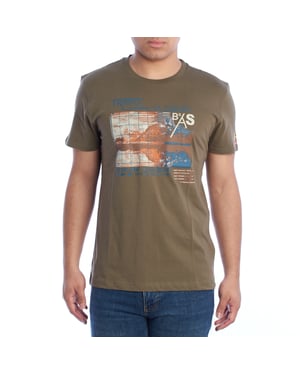 Camiseta Manga Corta Regular Fit YMR312-JS206 Hombre