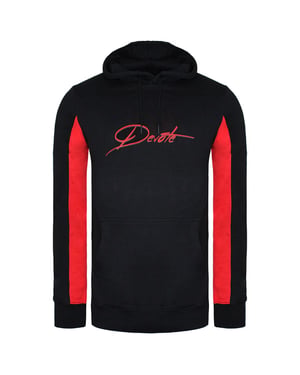Devoto london irivin hombre negro/sudadera roja