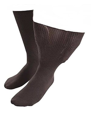 Calcetines para hombres y mujeres con edema, de algodón extra ancho y suave, para pies hinchados