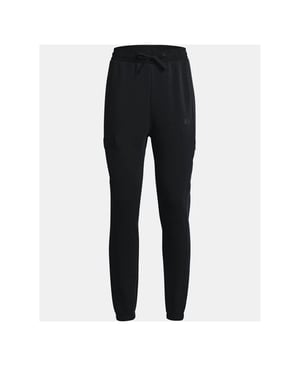 Under Armour Project Rock Womens Black Fleece Track Pants