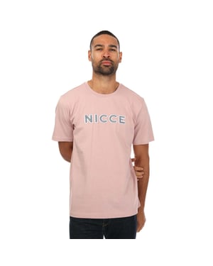 Nicce redonda de manga corta para hombres rosa truman camiseta 201 1 09 03 0339