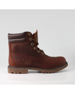 Timberland Waterville Botas de cordones para mujer en cuero nobuck marrón 8305R