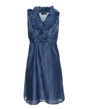 Vestido sin mangas con detalle de volantes
