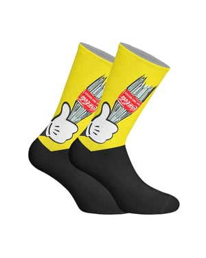 Calcetines de caña larga estampados elásticos unisex