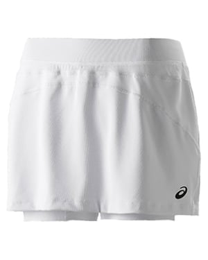 Asics movimiento seco para mujer raqueta blanca skort