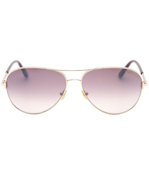Tom Ford FT0823 Clark 28U Gafas de sol en oro rosa brillante