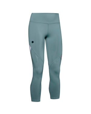 Under Armour para mujer Rush en relieve Leggings de cultivo de brillo TIGHT 1351717 396