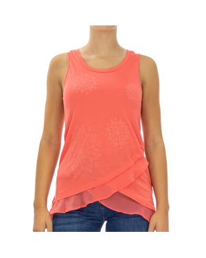 Camiseta tirantes cuello redondo ancho 73T2EX1 mujer