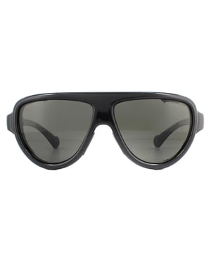 Gafas de Sol Moncler ML0089 01D Negro Brillante Humo Polarizado