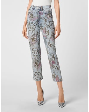 Vaqueros Boyfriend Fit Monogram