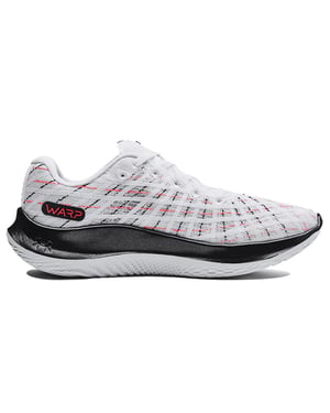 Bajo flujo de armadura Velociti Wind Womens White Running Trainers