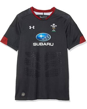 Camiseta de rugby Under Armour Welsh Rugby Union WRU de manga corta para jóvenes 1298993 017