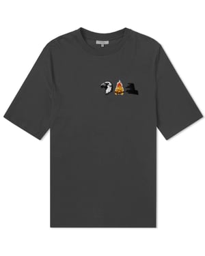 Lanvin RMJE0033A18 10 Camiseta Gris