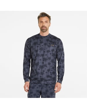 Puma x PTC Palm Tree Crew Cuello para hombre suéter azul marino