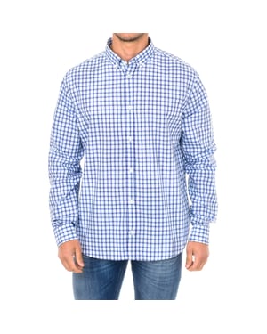 Camisa manga larga de cuello de solapa 3Y6C21-6N0QZ hombre