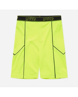Nicce Graphic Logotipo Neon Amarillo Womens Cycling Shorts 201 2 06 03 0180